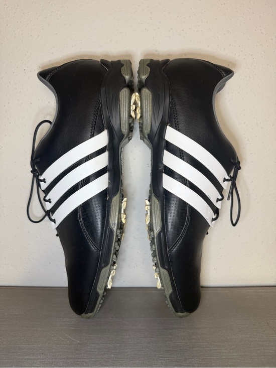Adidas Golf Shoes Men\'s Size 12 Pure TRX Black White Microfiber Leather F33238 main image 4